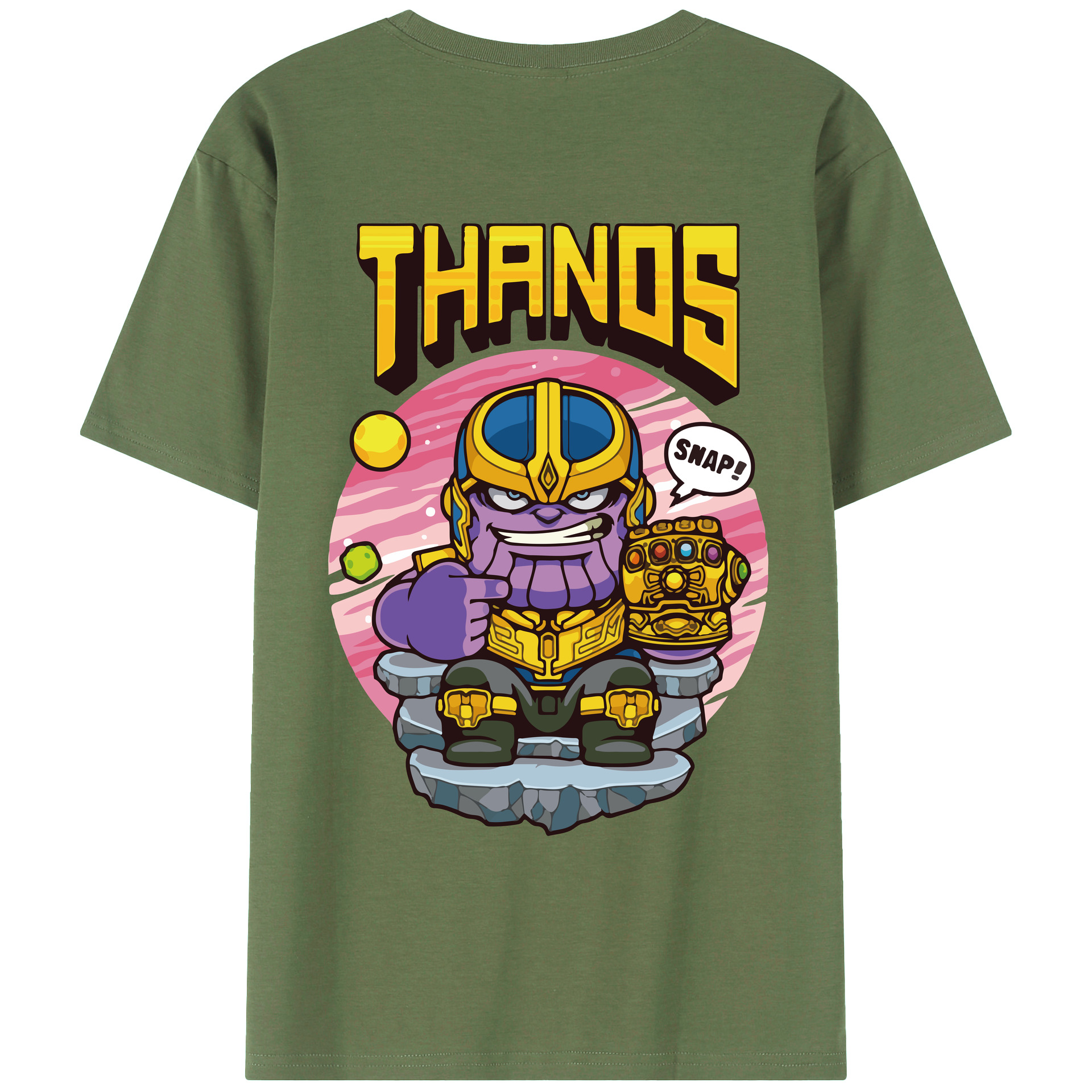 （画像用） アベンジャーズ The Avengers 綿100％ メンズ半袖Tシャツ（バックプリント） 通気性